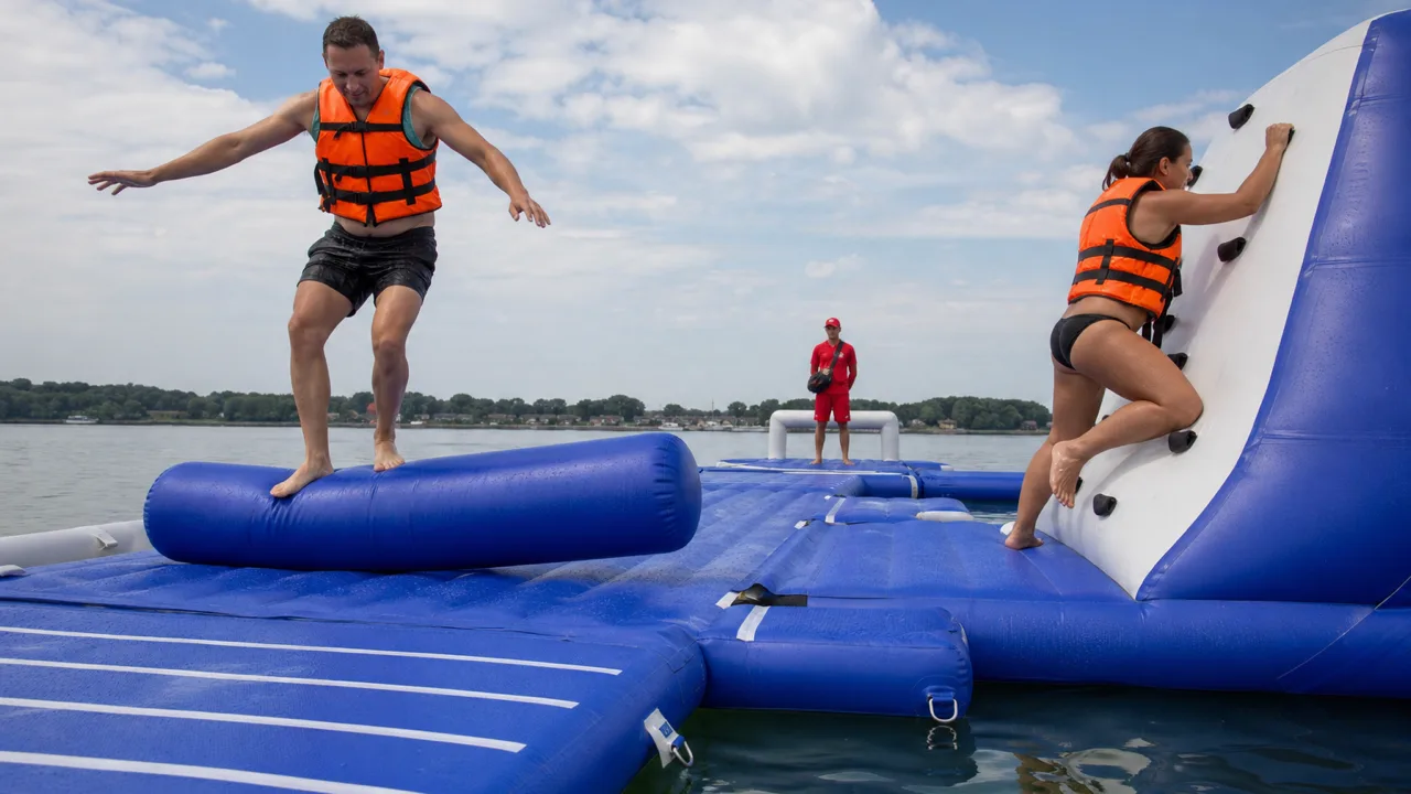 Parchi acquatici gonfiabili per adulti: portate, moduli e requisiti del sito