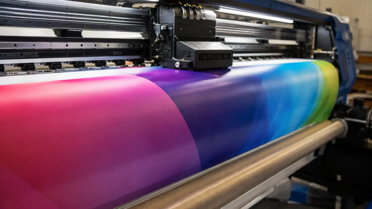 Processo di stampa digitale su pannelli di tessuto per strutture gonfiabili per eventi