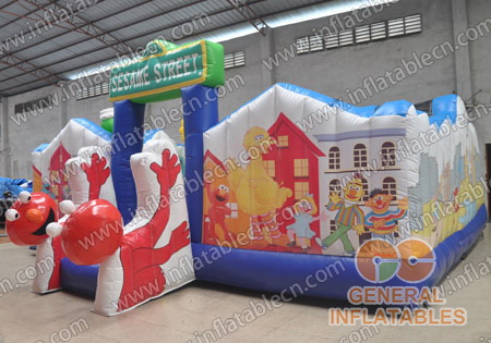 GF-065 Vendita di Sesame Street Funland gonfiabile