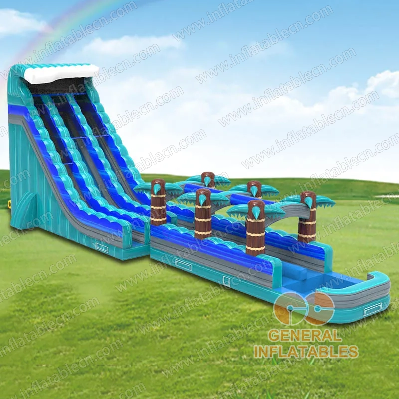 GWS-499 Scivolo d'acqua tropicale + Pista di scivolamento (Slip & Slide)